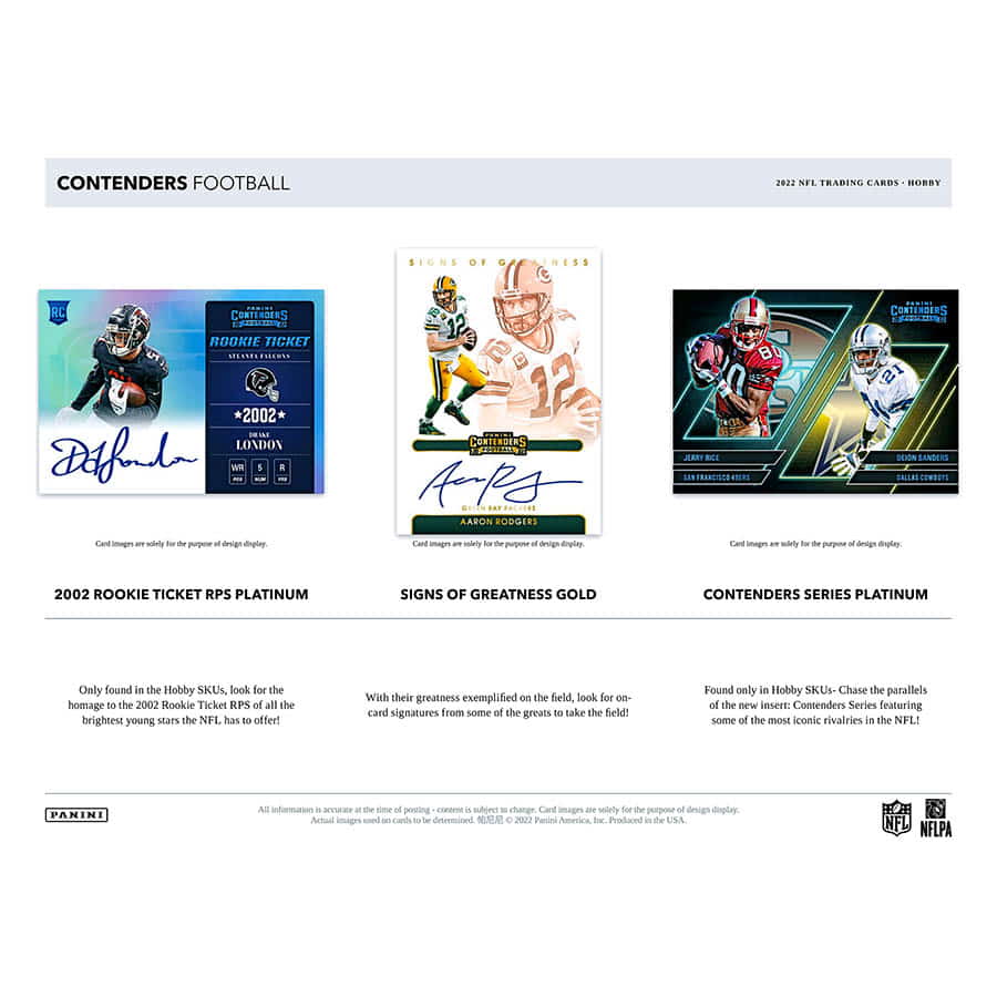 NFL 2022 Panini Contenders Football Box (18/6) 5 Autographs !!!