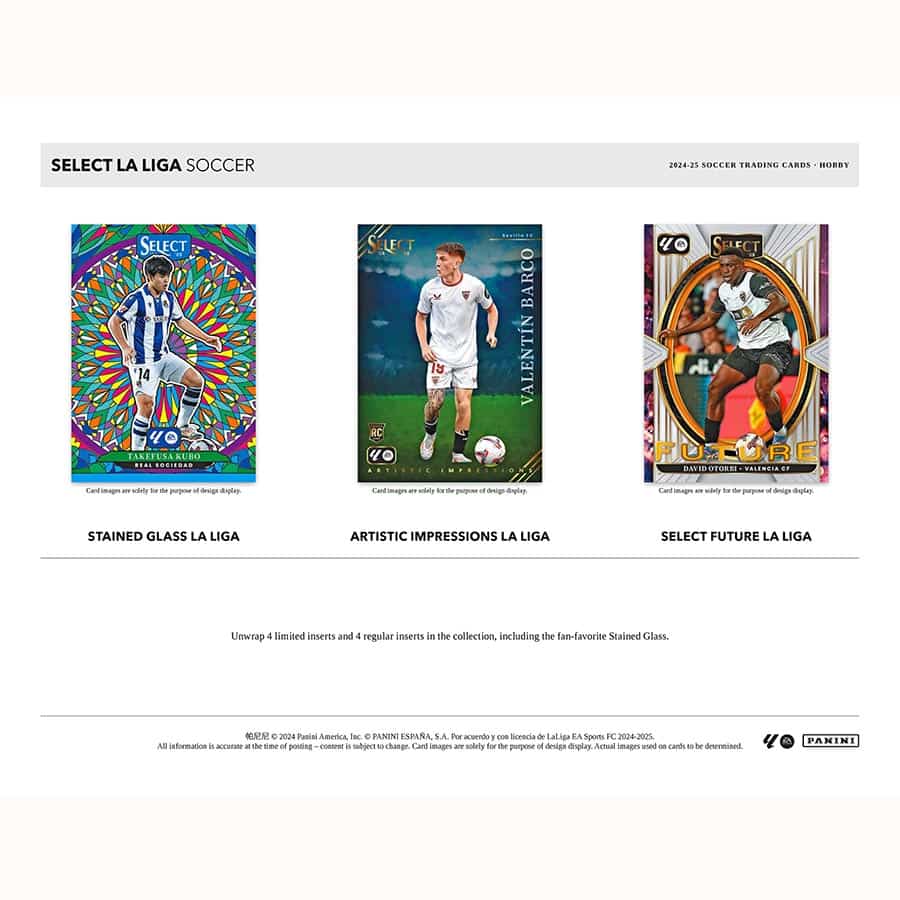 SOCCER 2024-25 Panini Select La Liga Hobby Box (3 Auto/Memo)