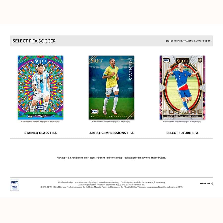 SOCCER 2024-25 Panini Select FIFA Hobby Box (3 Auto/Memo)