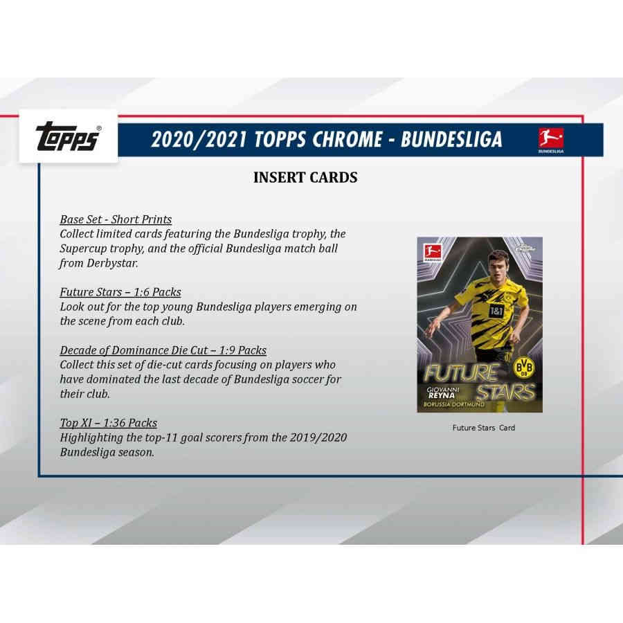SOCCER 2020-21 Topps Bundesliga Chrome Hobby Box (1 Auto)