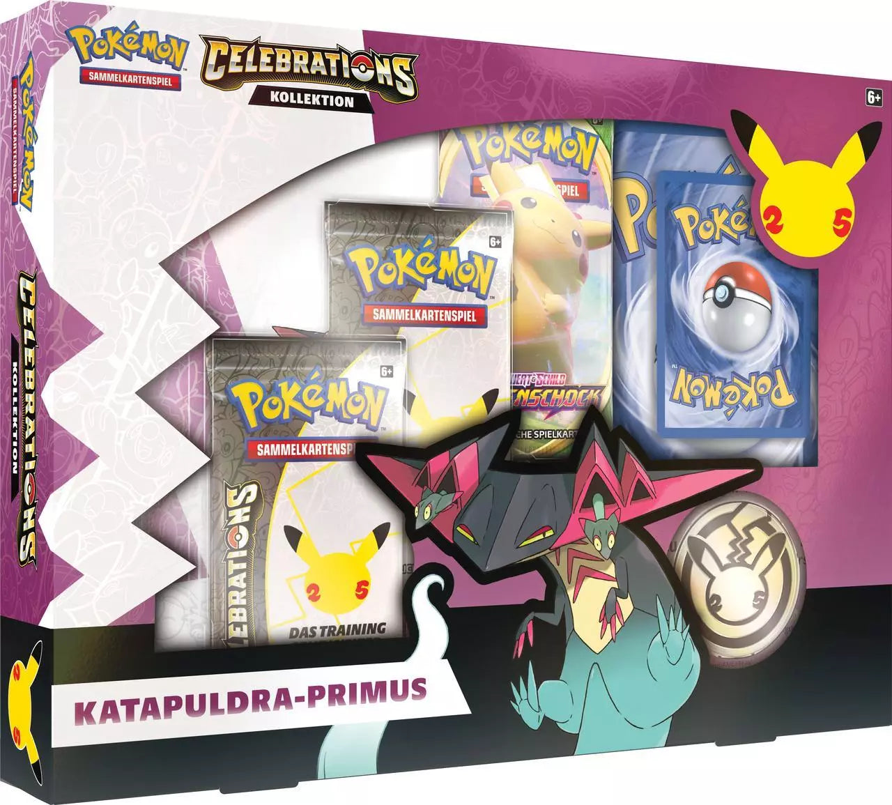 POKEMON Celebrations Katapuldra-Primus-Kollektion-Box DE