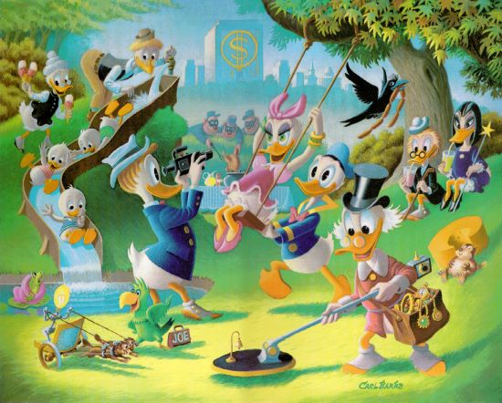 BARKS LITHOGRAPHIE Holiday in Duckburg (Signed Limited Edition, 345 Ex)