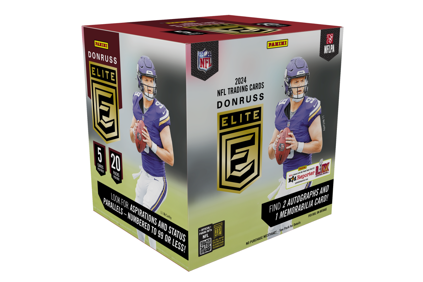 NFL 2024 Donruss Elite Football Hobby Box (3 Autograph/Memo)