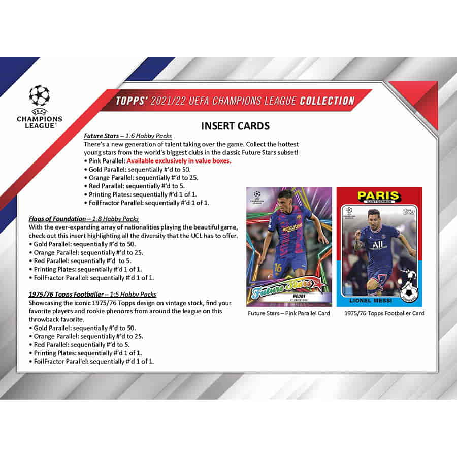 SOCCER 2021-22 Topps Uefa Champions League Flagship Hobby Box