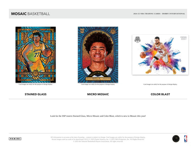 NBA 2024-25 Panini Mosaic Basketball NBA International Box