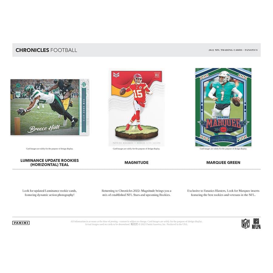 NFL 2022 Panini Chronicles Football Blaster Box