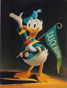 BARKS LITHOGRAPHIE Sixty Years Quacking (Signed Limited Edition, 100 Ex) Gold Plate