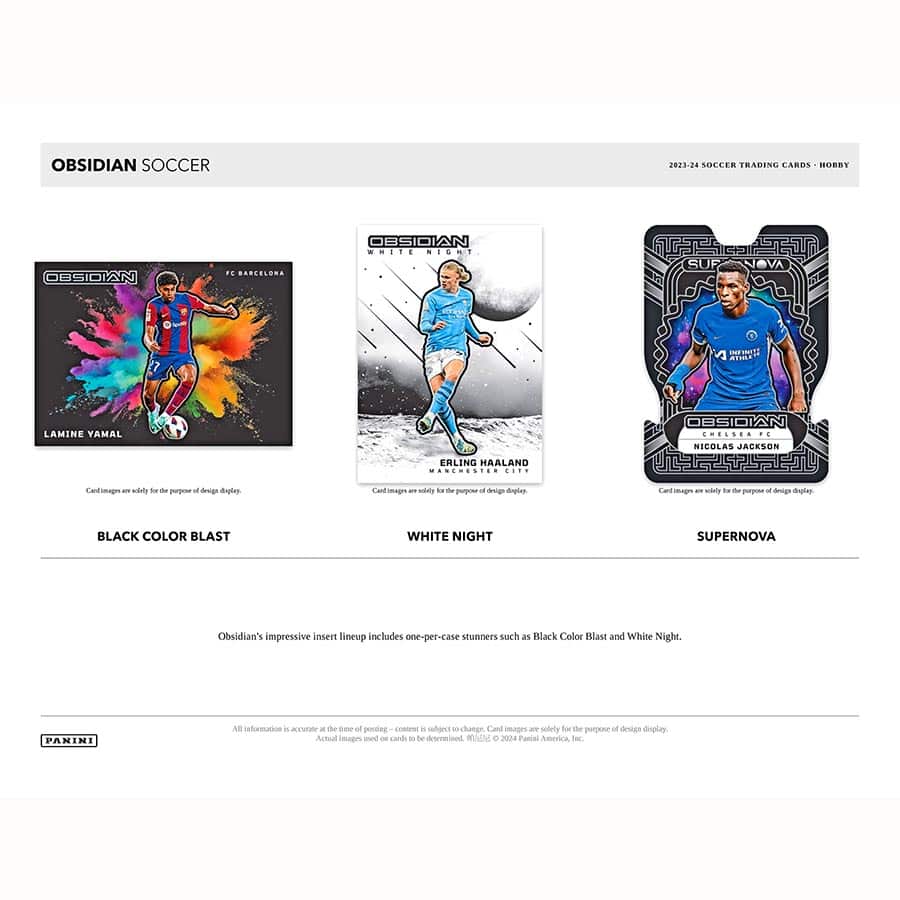 SOCCER 2023-24 Panini Obsidian International Hobby Box (1+1 Auto/ Memo)