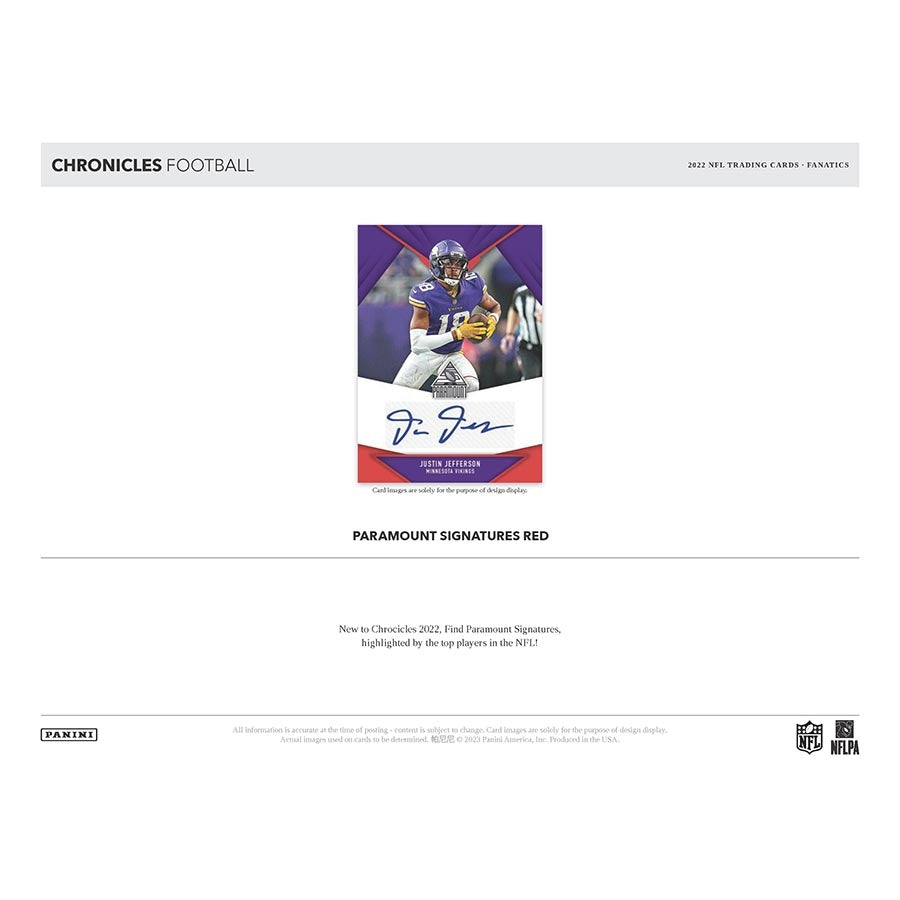 NFL 2022 Panini Chronicles Football Blaster Box