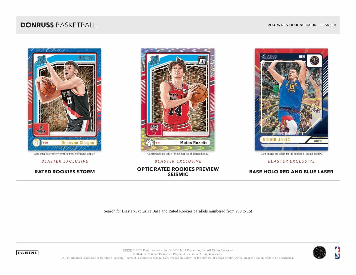 NBA 2024/25 Panini Donruss Basketball Fat-Pack Box