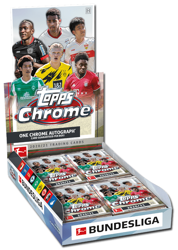 SOCCER 2020-21 Topps Bundesliga Chrome Hobby Box (1 Auto)