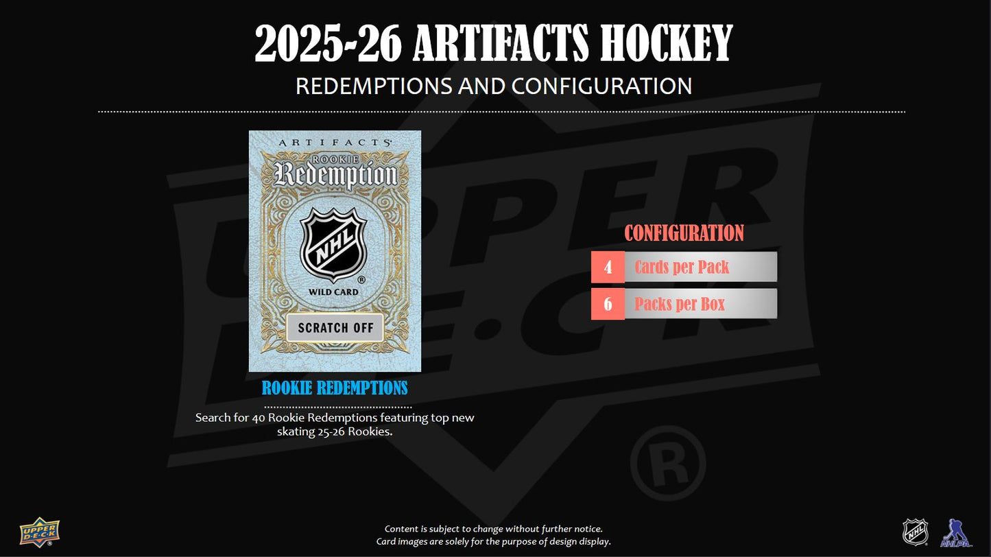 NHL 2025-26 Artifacts Hockey Blaster Box