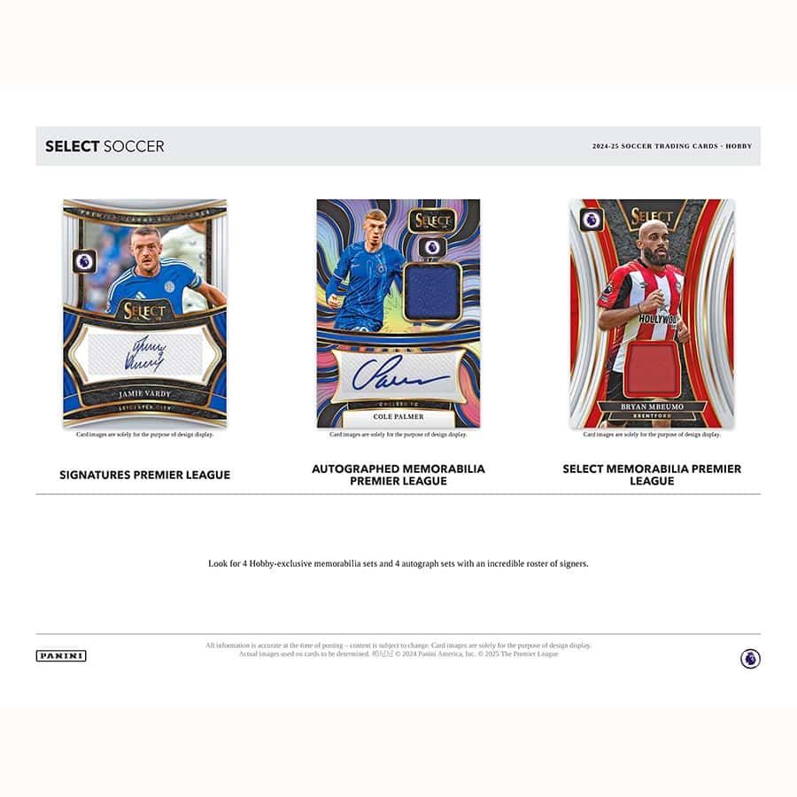 SOCCER 2024-25 Panini Select English Premier League Hobby (3 Auto/ Memo)