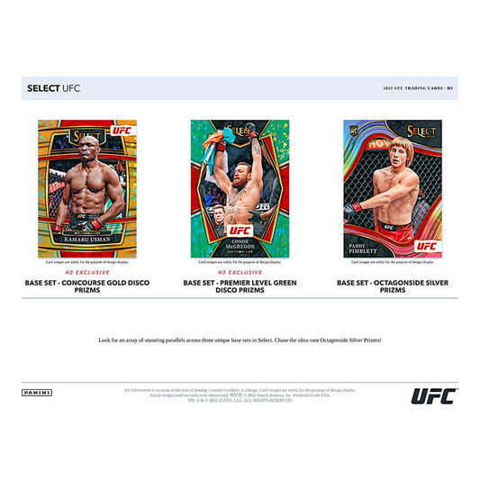 2022 Panini Select UFC Hobby Hybrid H2 box