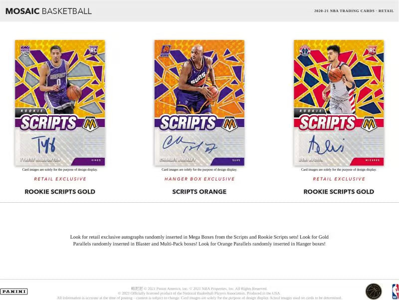 NBA Panini 2020-2021 Mosaic Basketball Blaster Box
