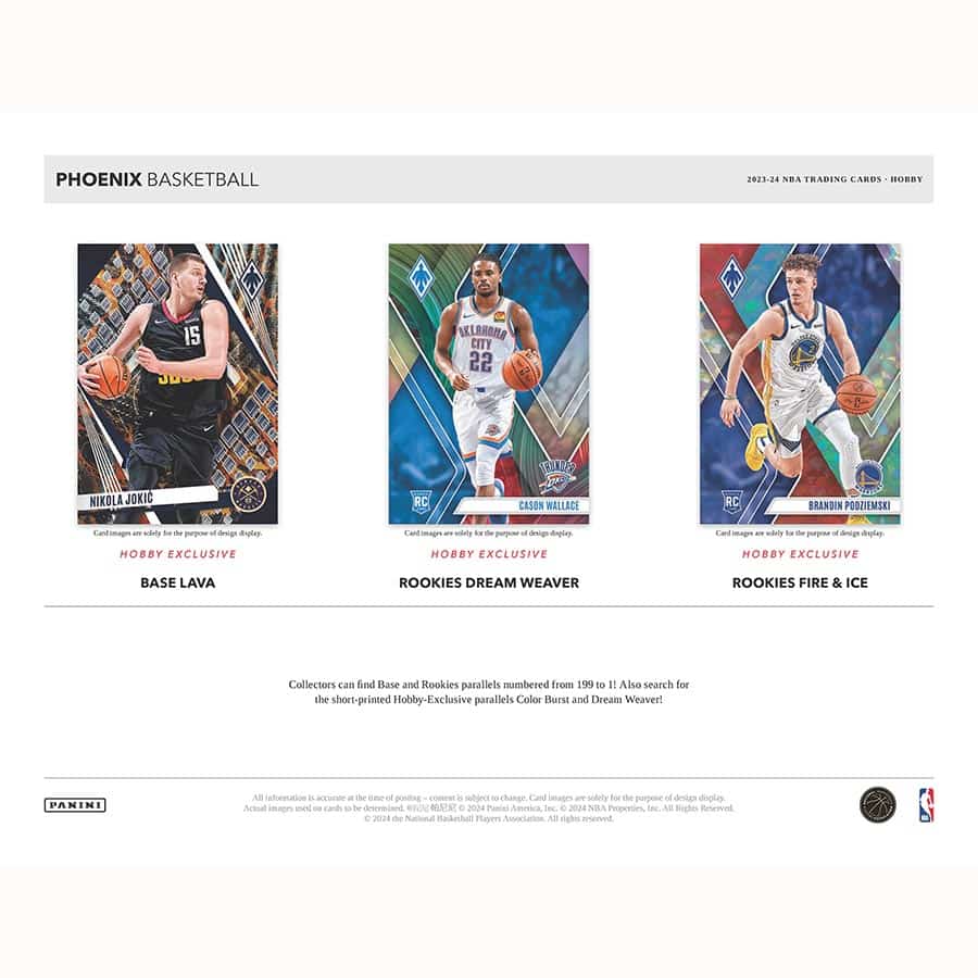 NBA 2023-24 Panini Phoenix Basketball Box (2) Autographed Cards, (1) Memorabilia