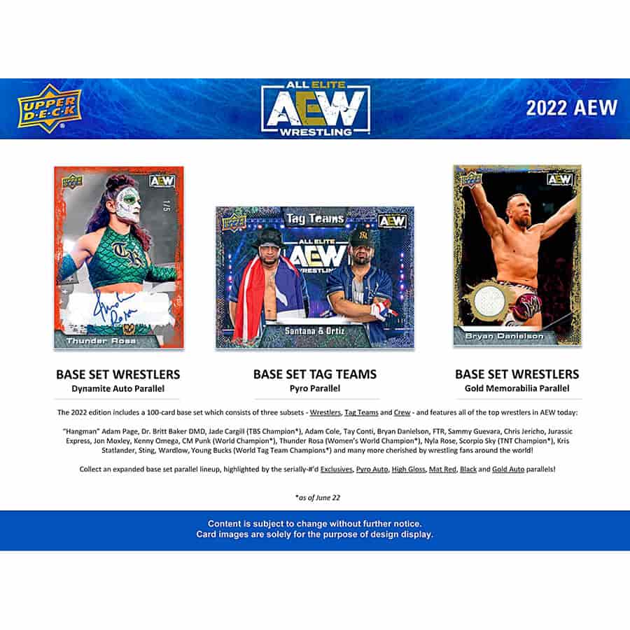 WWE 2022 Upper Deck All Elite Wrestling (AEW) Hobby Box