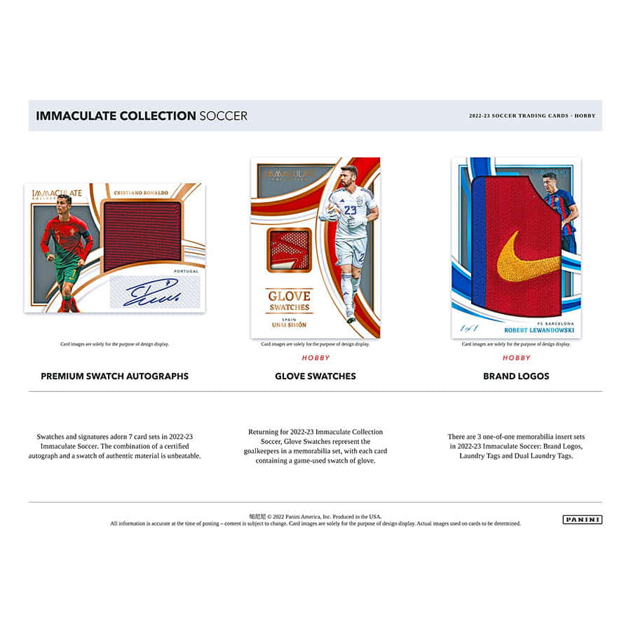 SOCCER 2022-23 Panini Immaculate Card Box (5 Auto/ Memo)
