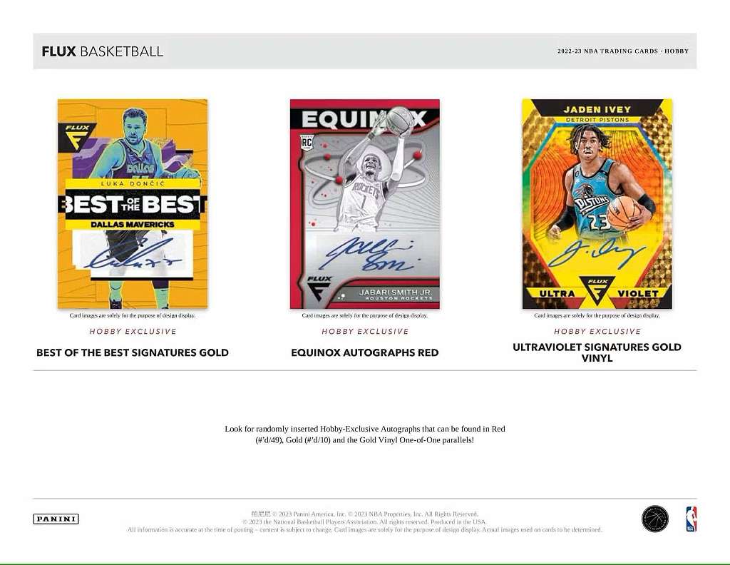 NBA 2022/23 panini flux basketball mega box