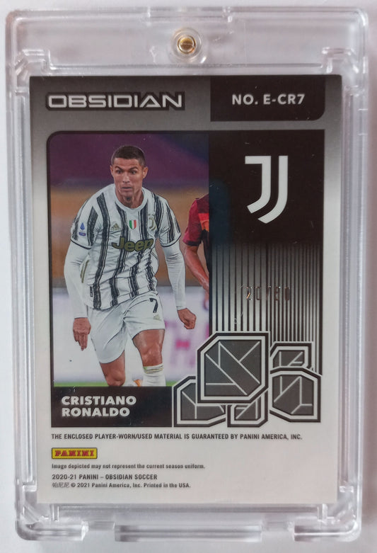 Christiano Ronaldo CR7 Topps Obsidian worn/used material 20/50