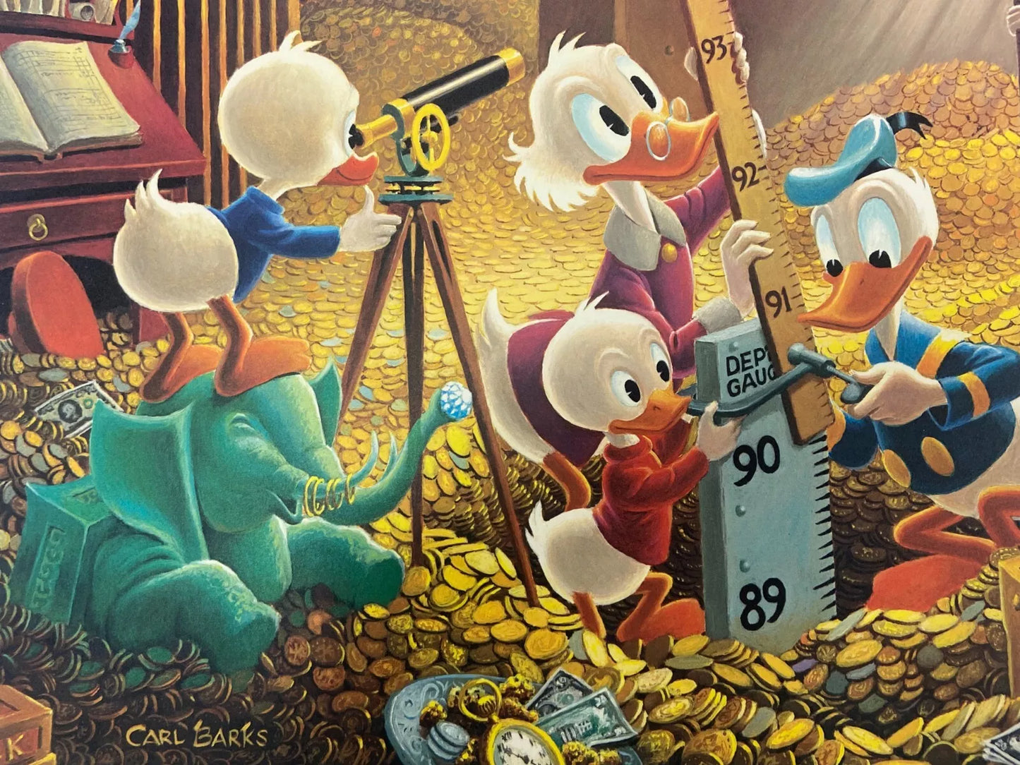 BARKS LITHOGRAPHIE An Embarassment of Riches 16"x 20 " Large lithograph (1983)