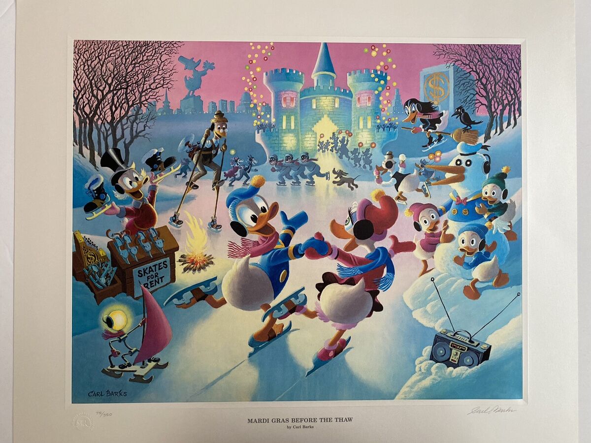 BARKS LITHOGRAPHIE Mardi Gras Before the Thaw (350 Ex)