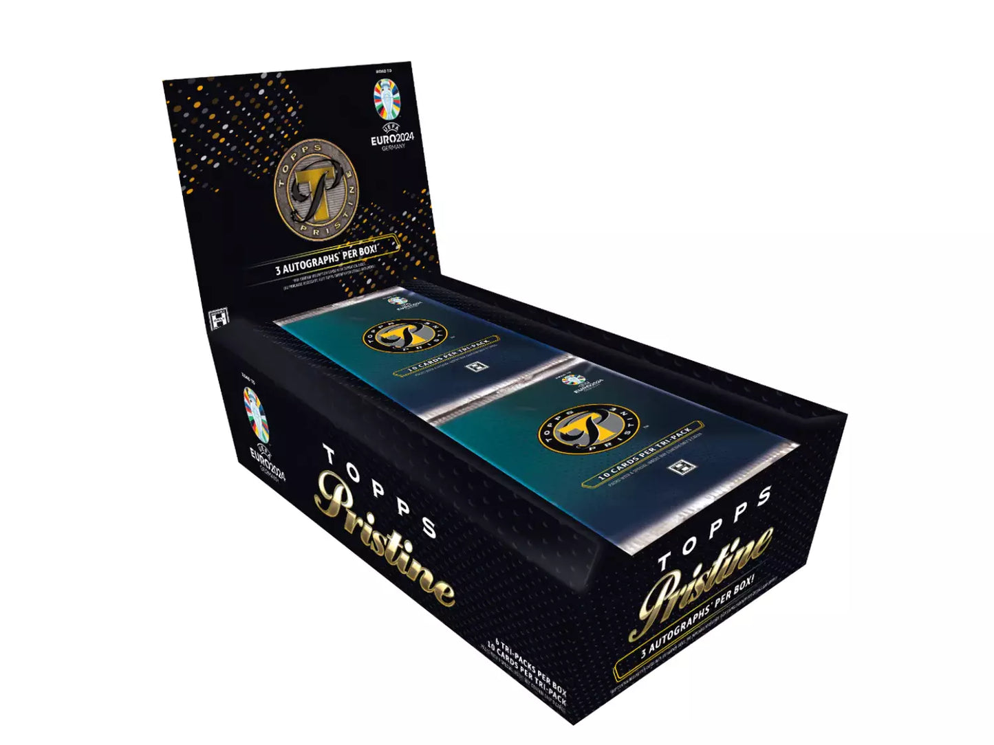SOCCER Topps Pristine Road to EURO 2024 Box 3 Autogramme oder Autogramm-Reliquien !!!