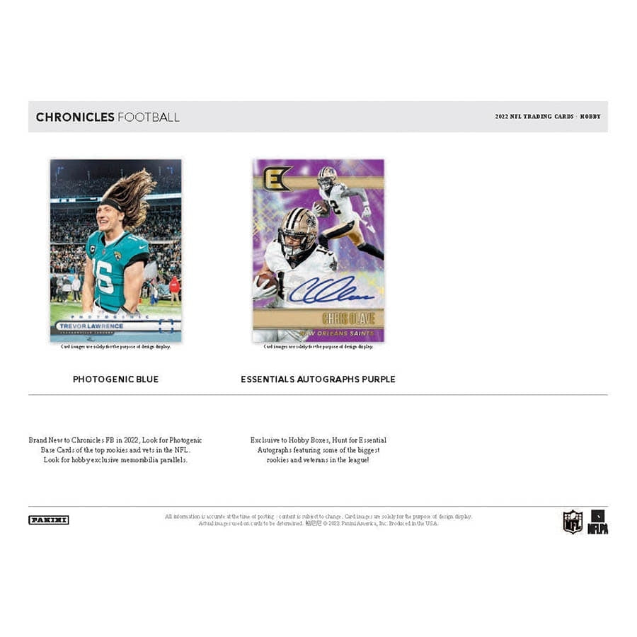 NFL 2022 Panini Chronicles Football Hobby Box