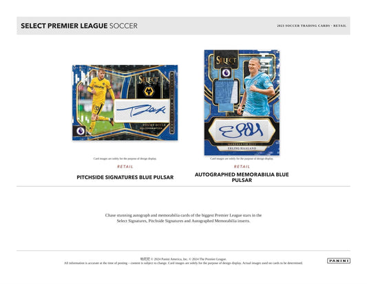 SOCCER 2023-24 Panini Select Premier League (Fußball) International Hobby Box 1 Auto