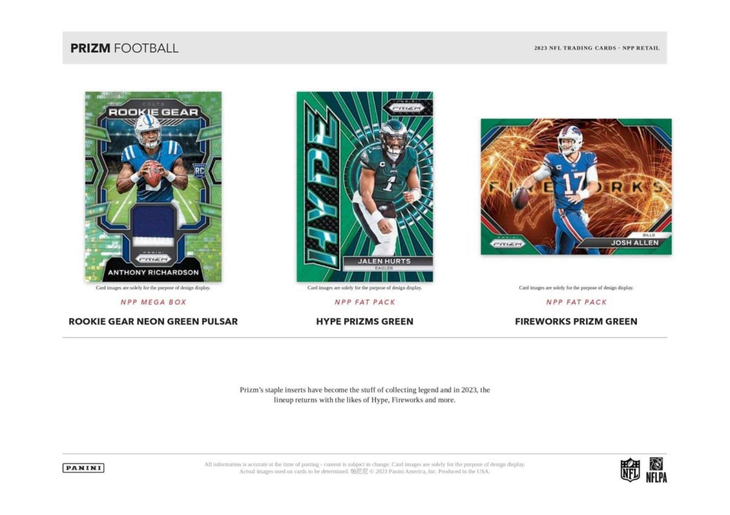 NFL 2023 Panini Prizm Football Hobby Mega Box