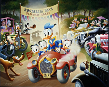 BARKS LITHOGRAPHIE A 1934 Belchfire Runabout Signed Limited Edition Lithograph 345 Ex (Kopie)