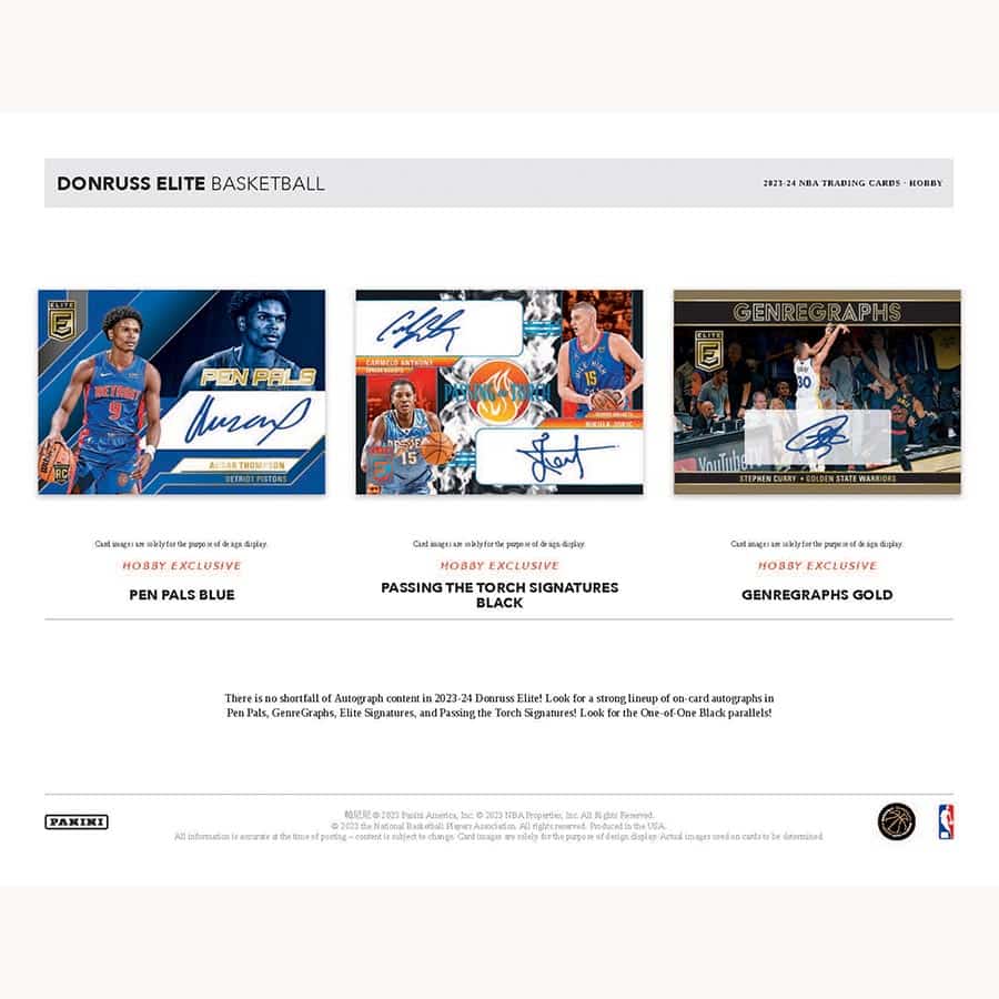 NBA 2023-24 Donruss Elite Basketball Hobby box