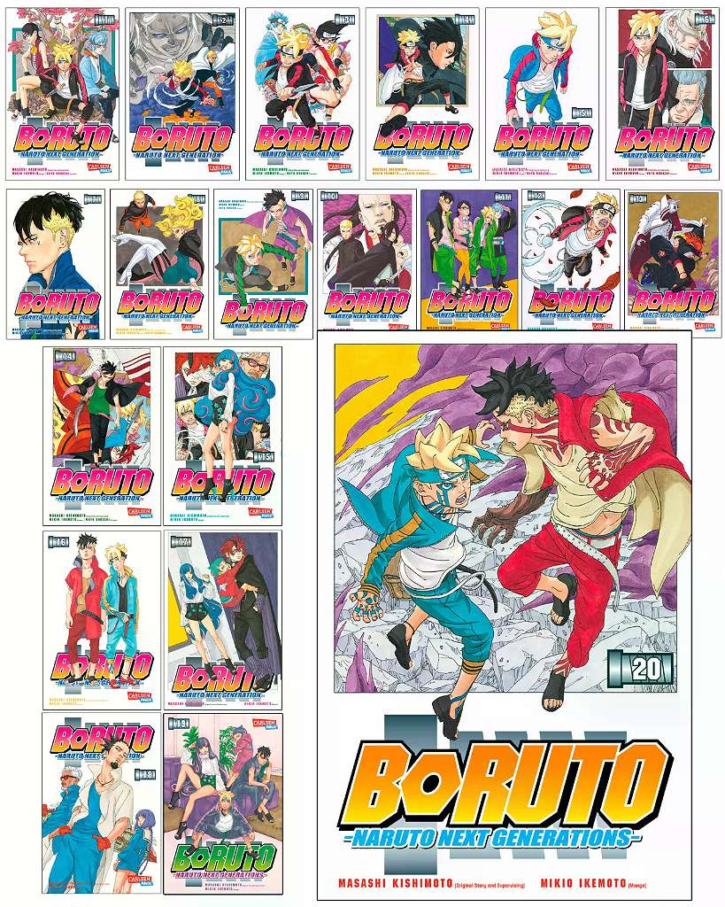 MANGA Boruto - Naruto the next Generation Band 1-20 komplette serie !