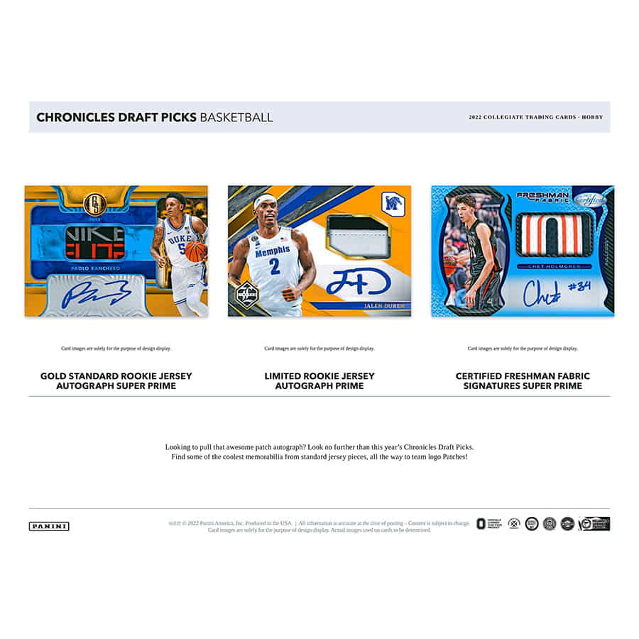 NBA 2022 Panini Chronicles Draft Picks Collegiate Basketball Hobby box
