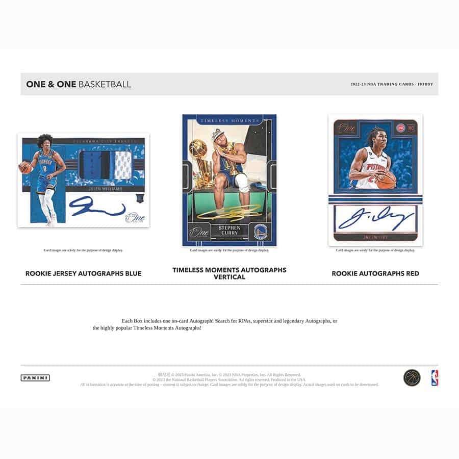 NBA 2022-23 Panini One and One basketball hobby box