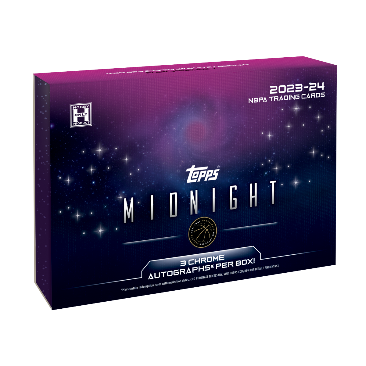 NBA 2023/24 Topps Midnight Basketball - Hobby Box (3 Autogramme)