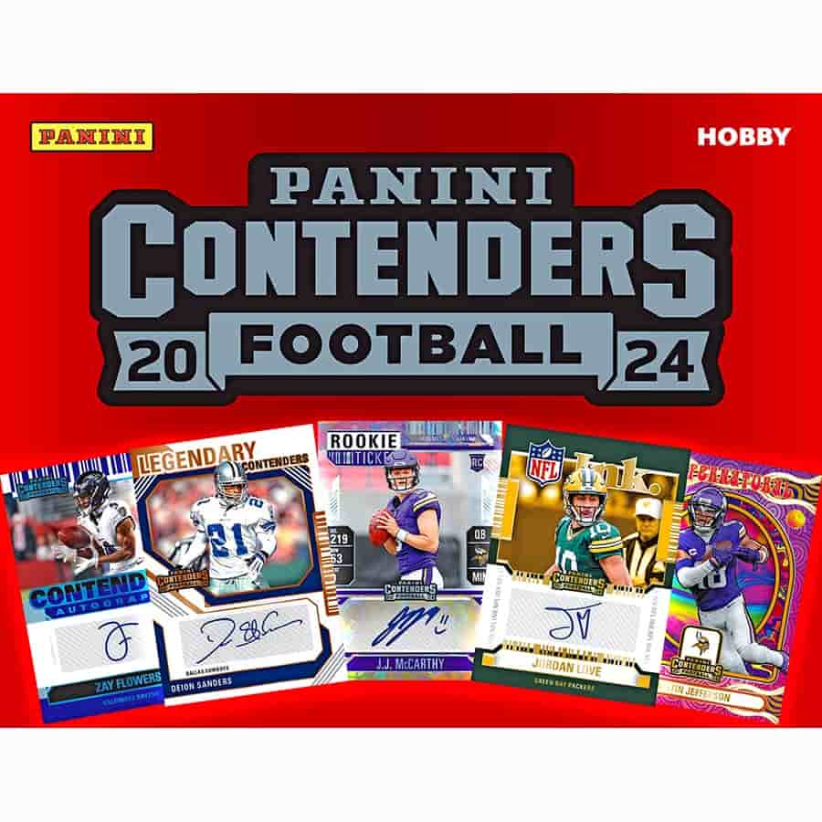 NFL 2024 Panini Contenders Football mega box (1 Auto + 2 Memo)