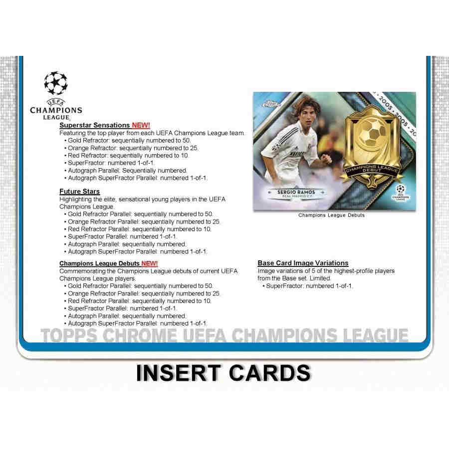 SOCCER 2018-19 TOPPS CHAMPIONS LEAGUE CHROME (UEFA) - HOBBY box (1 Auto)