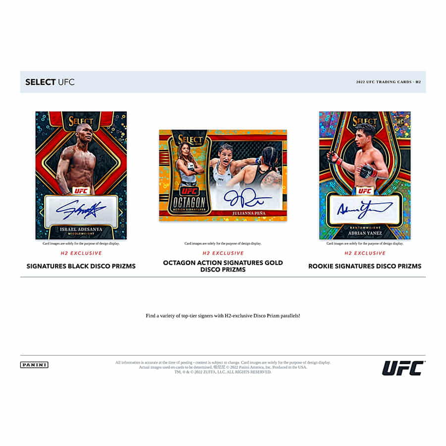2022 Panini Select UFC Hobby Hybrid H2 box