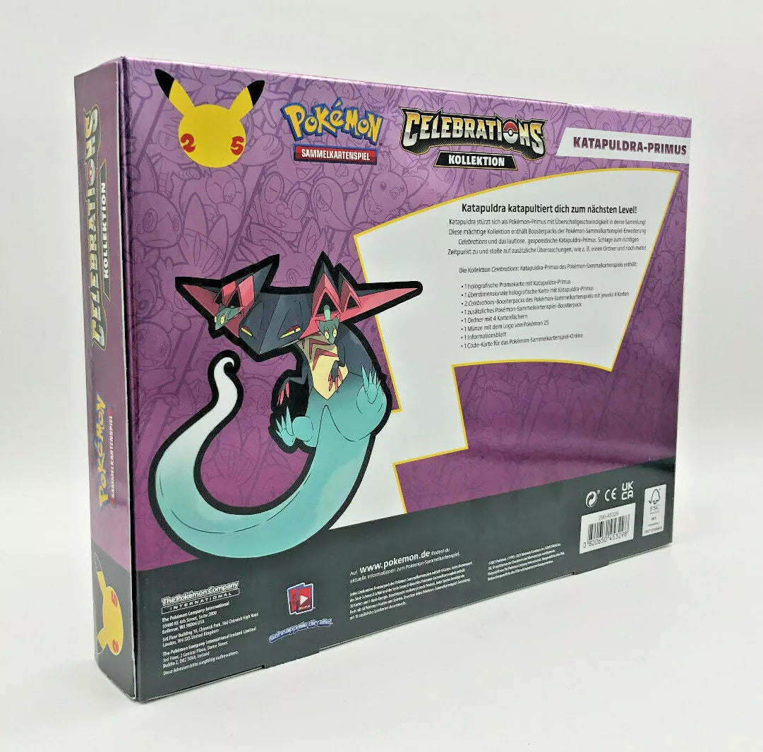 POKEMON Celebrations Katapuldra-Primus-Kollektion-Box DE