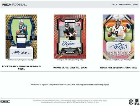 NFL 2023 Panini Prizm Football Hobby Box (12/12) 2 Auto