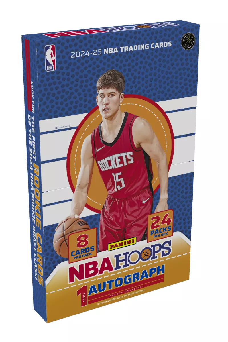 NBA 2024-25 Panini Hoops NBA Basketball Hobby Box (1) Autographed