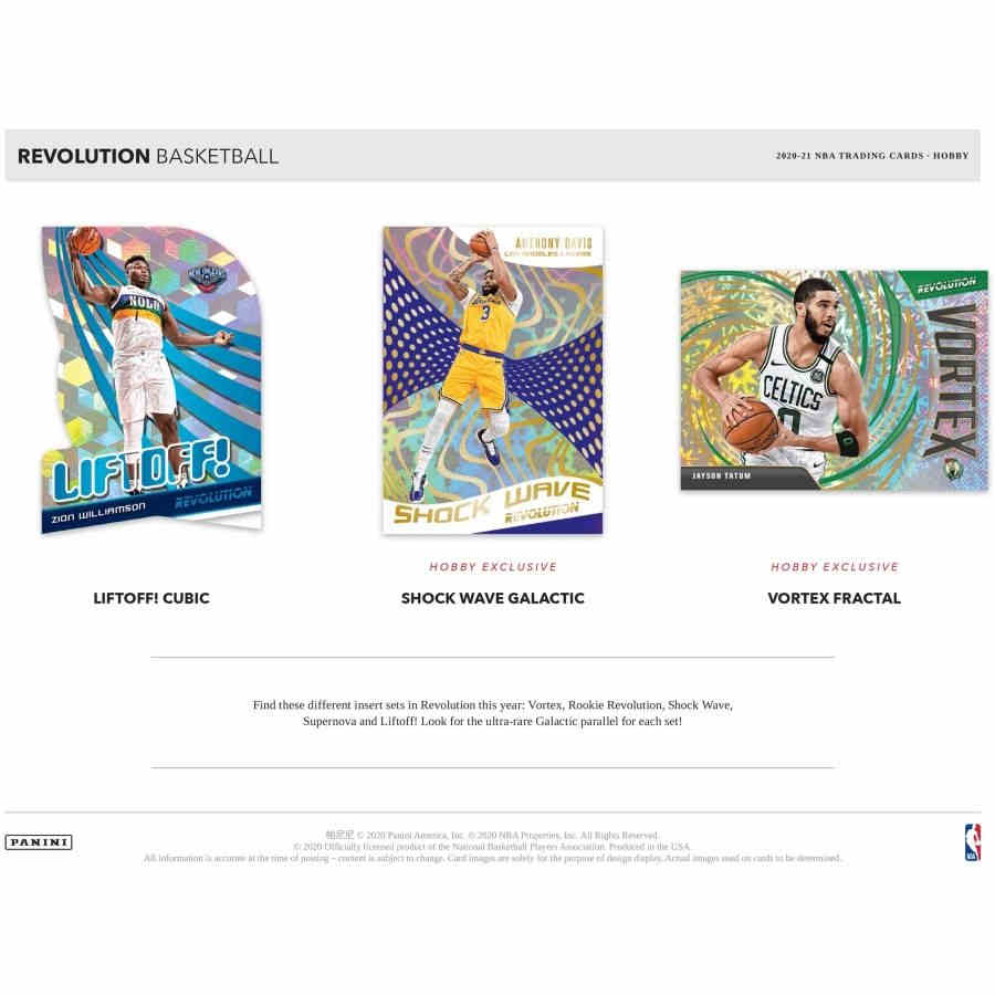 NBA 2020-21 panini revolution basketball hobby box