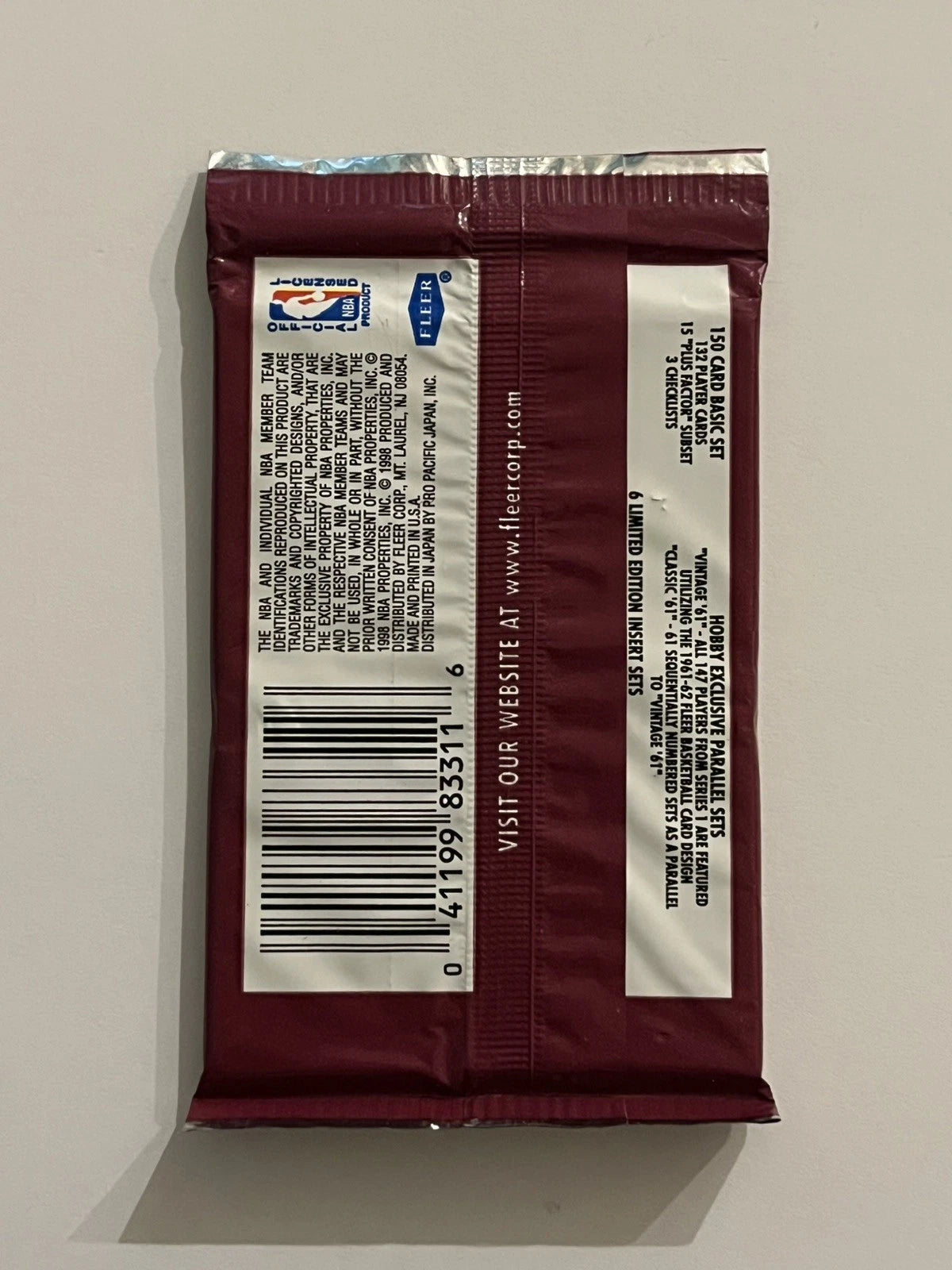 NBA 1998-99 Fleer Tradition Basketball 1 Hobby Pack (Rare!)