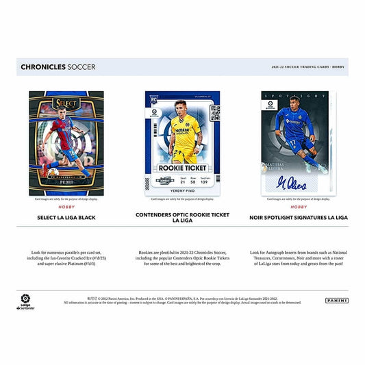 SOCCER 2021-22 Panini Chronicles Hobby Box 3 Auto !!