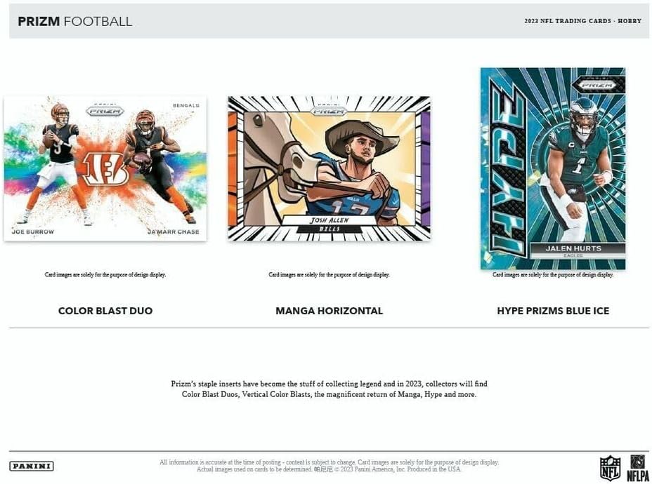 NFL 2023 Panini Prizm Football Hobby Box (12/12) 2 Auto