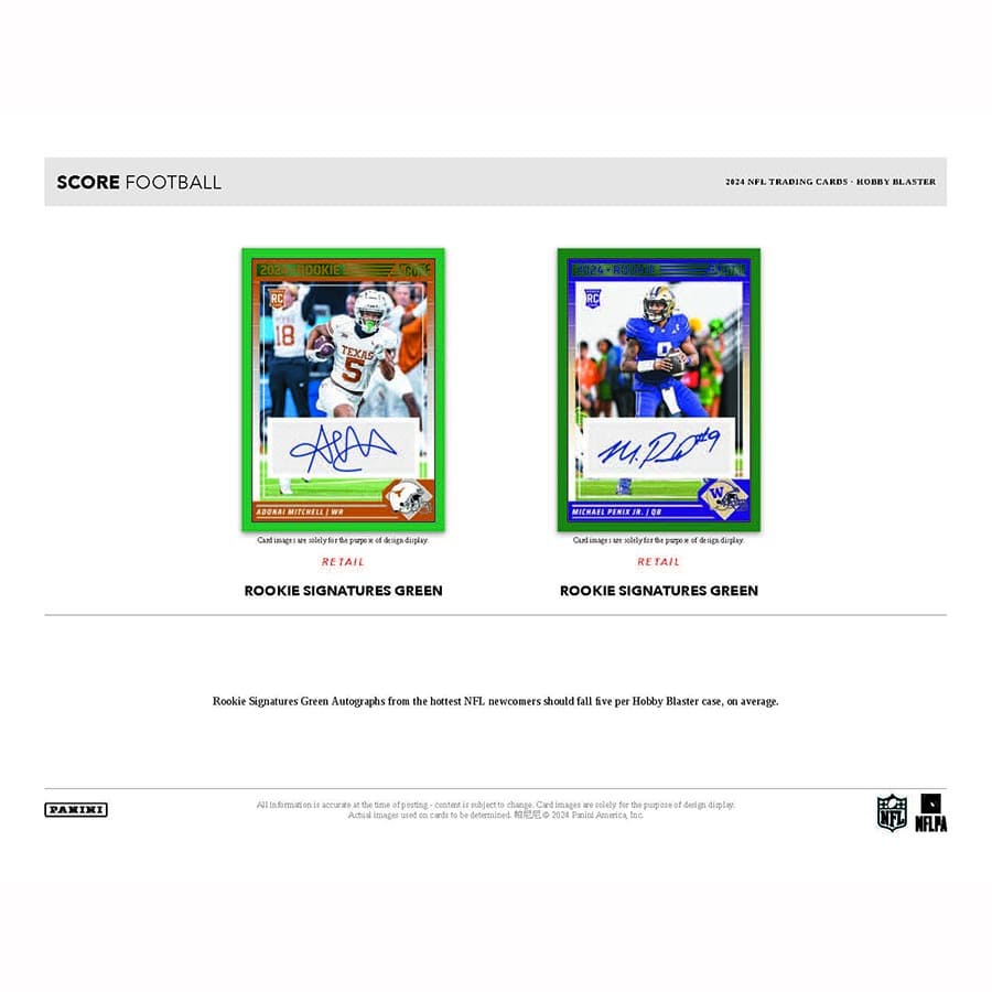 NFL 2024 Score Football Hobby Blaster Box