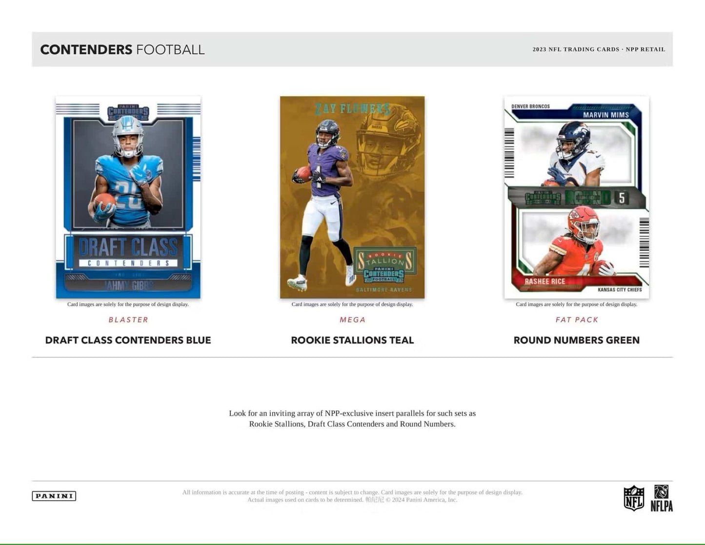 NFL 2023 Panini Contenders NFL Football Cards - Hobby Box 1 Auto