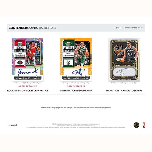 NBA 2023-24 Panini Contenders Optic Basketball Hobby box (1 auto)