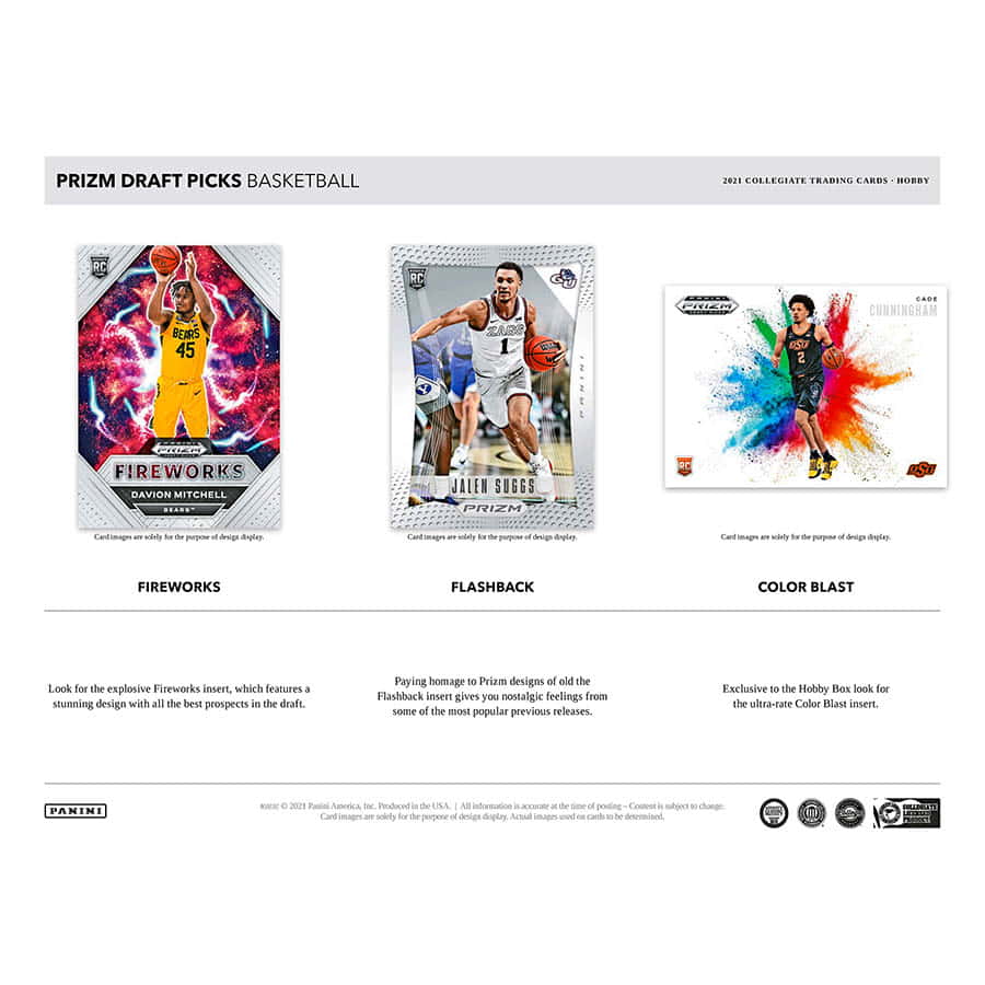 NBA 2021 Panini Prizm Draft Picks Collegiate Basketball choice box 1 Auto